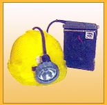 Helmet with Head Lamp